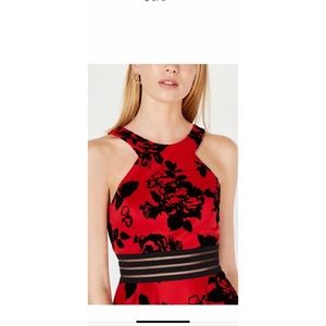 City Studios Juniors floral illusion dress